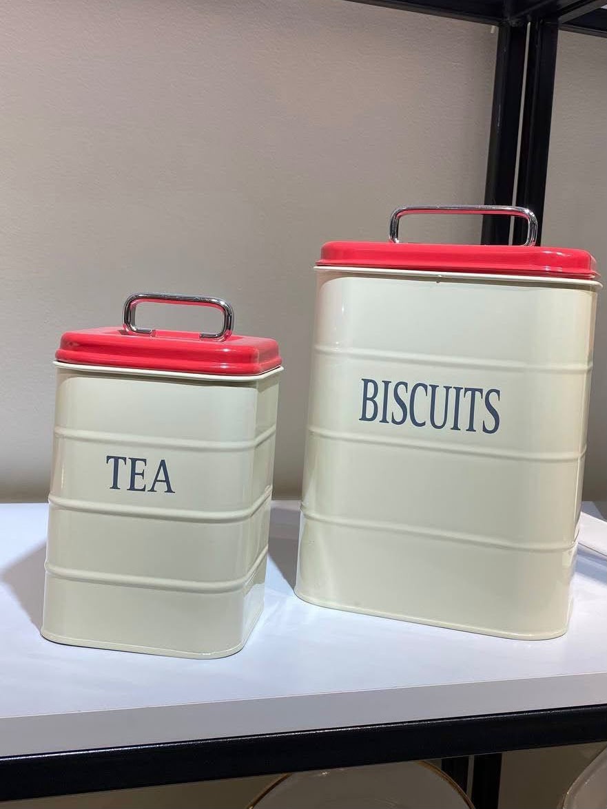 Tea & Biscuit Storage Set
