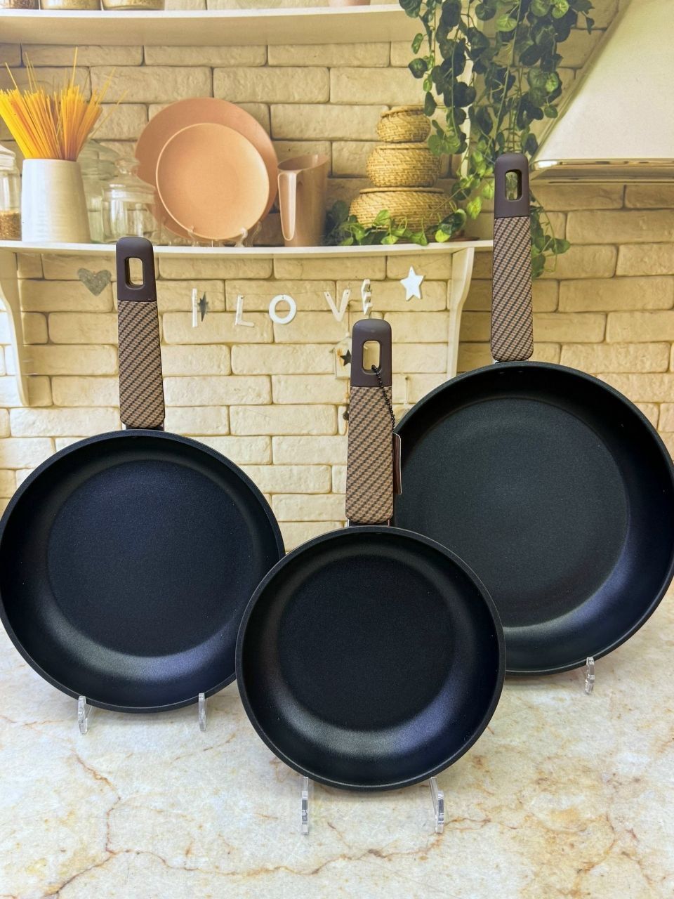 Titanium Frying Pan Set