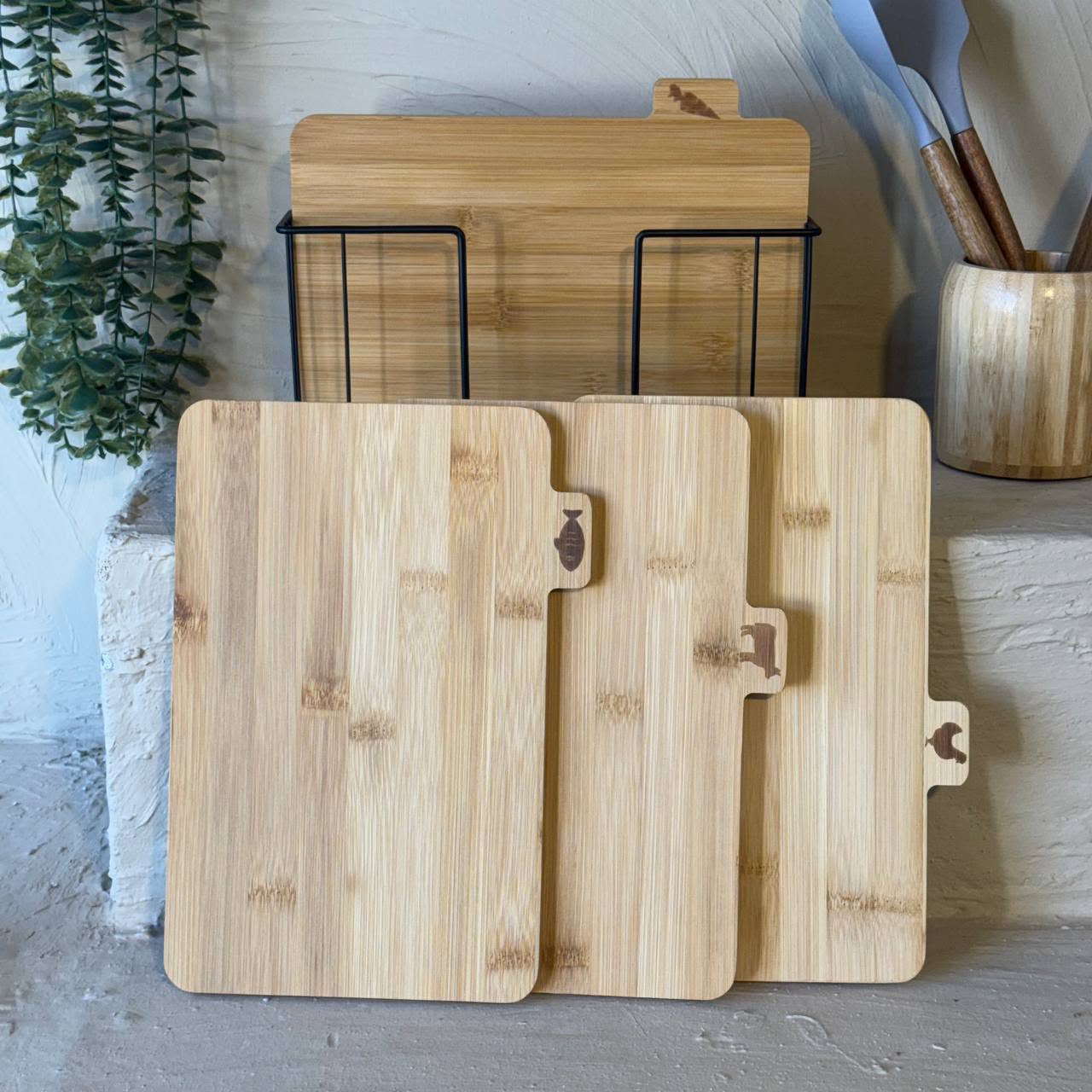 Wood Cutting Board Set