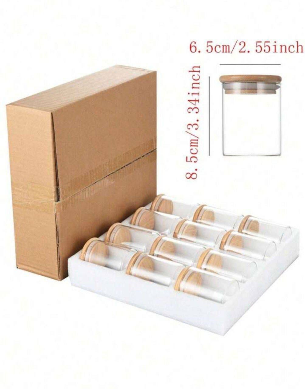 12-Piece Glass Storage Jar Set