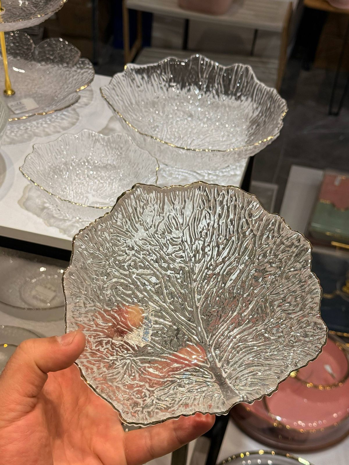 Tree-Shaped Glass Bowl Set