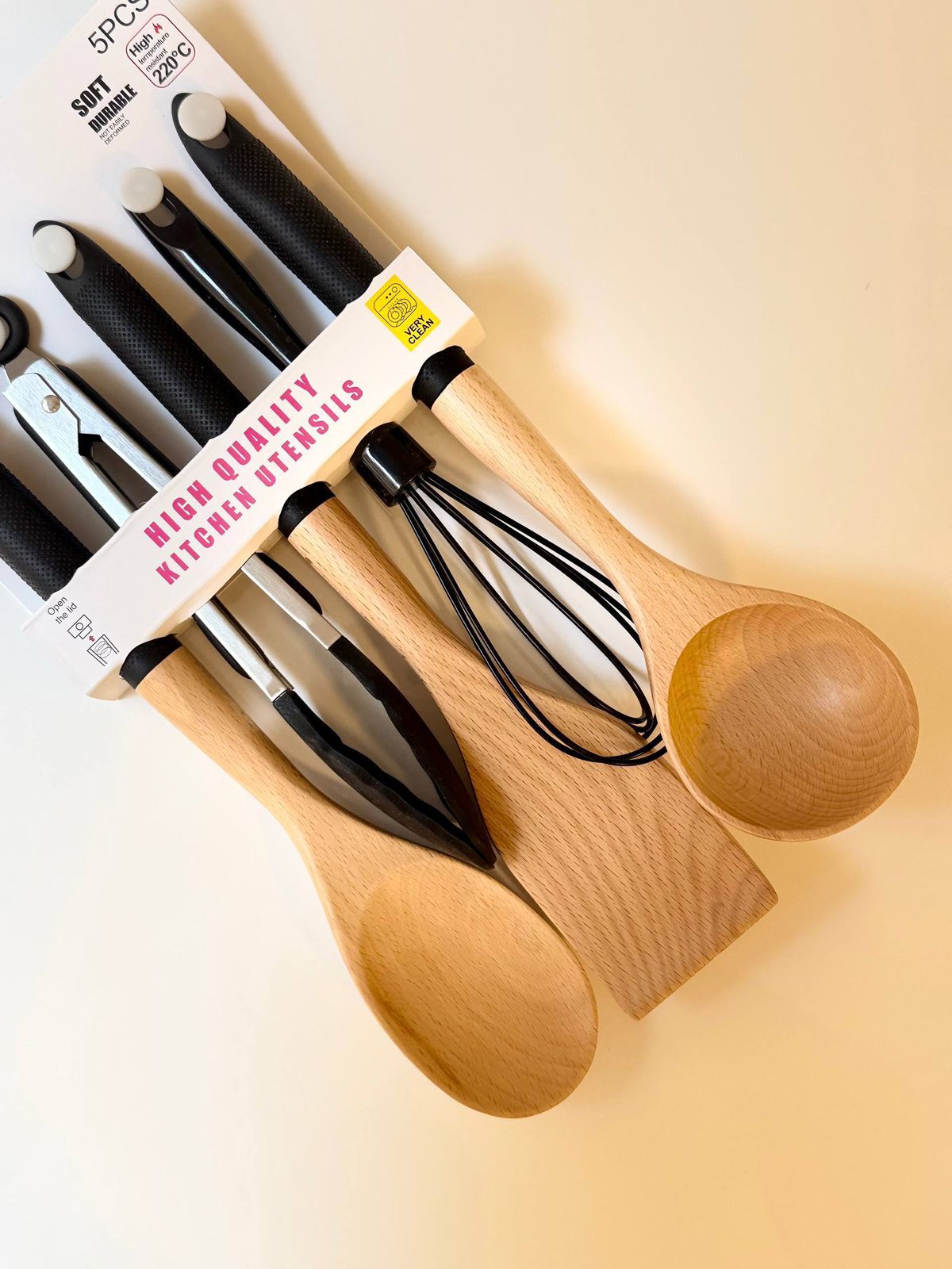 5-Piece Wooden Serving Set