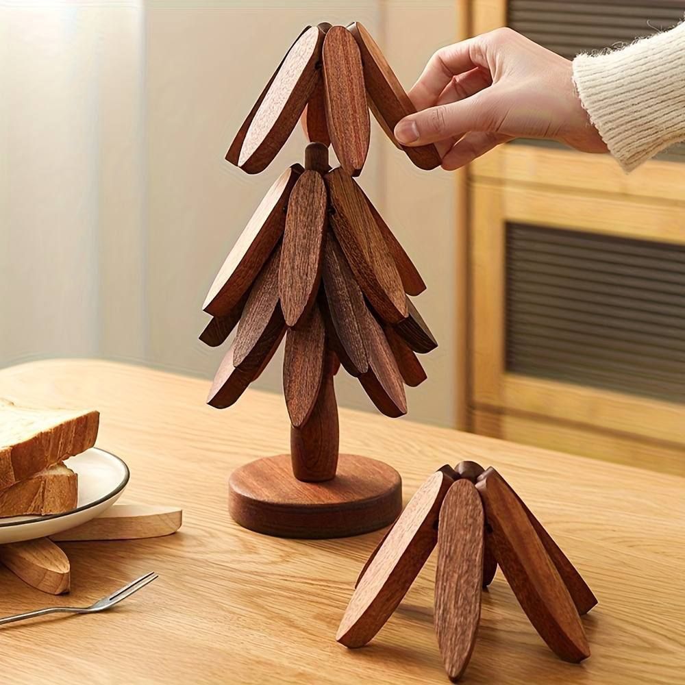 Wooden Tree Coaster Set (5 pcs)