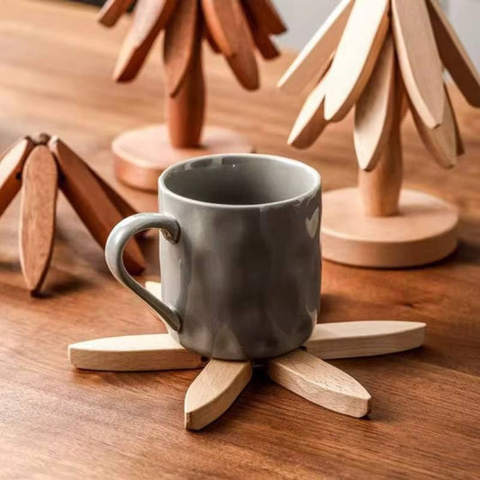 Wooden Tree Coaster Set (5 pcs)