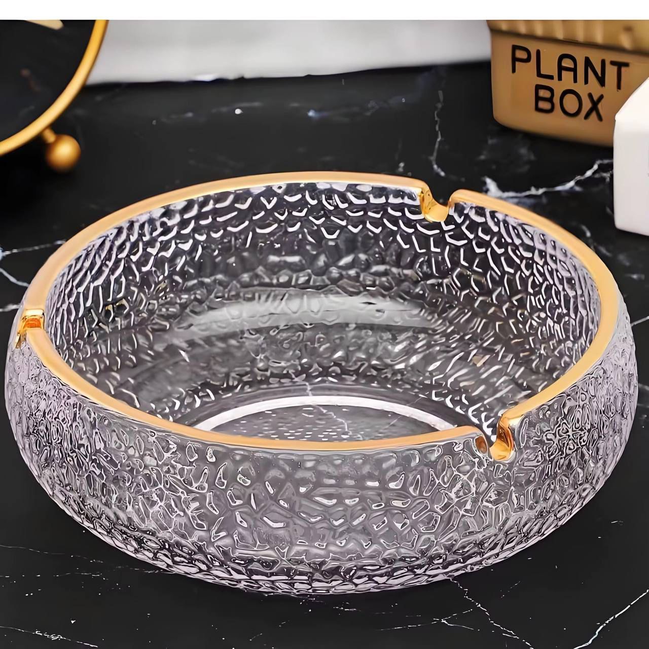 Clear Glass Ashtray