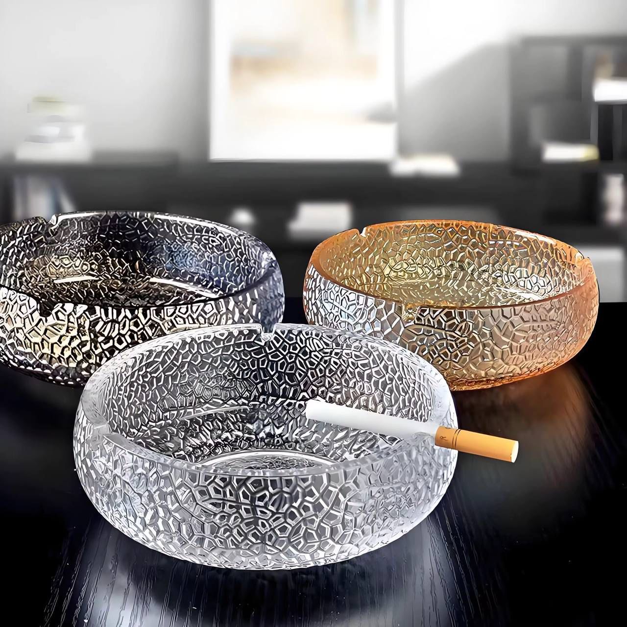 Clear Glass Ashtray