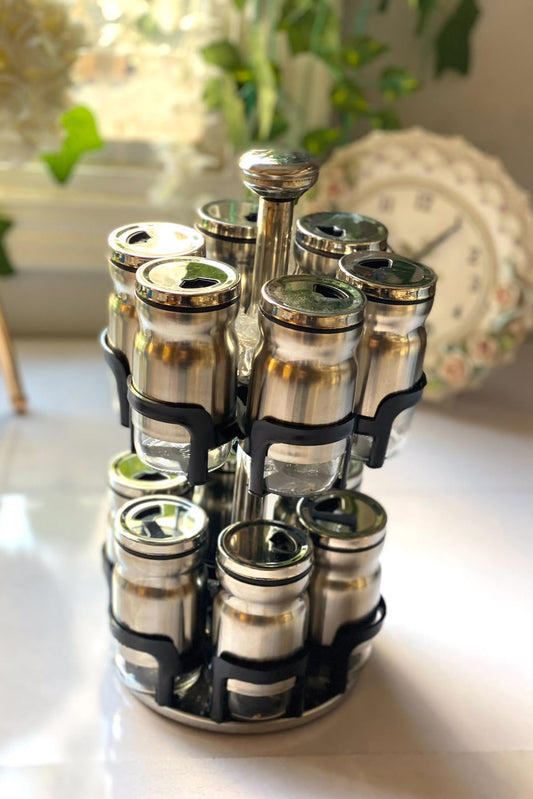 12-Piece Stainless Steel Spice Set