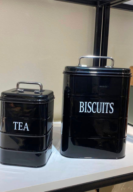 Tea & Biscuit Storage Set