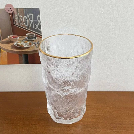 Gold Letter Glass Cup Set