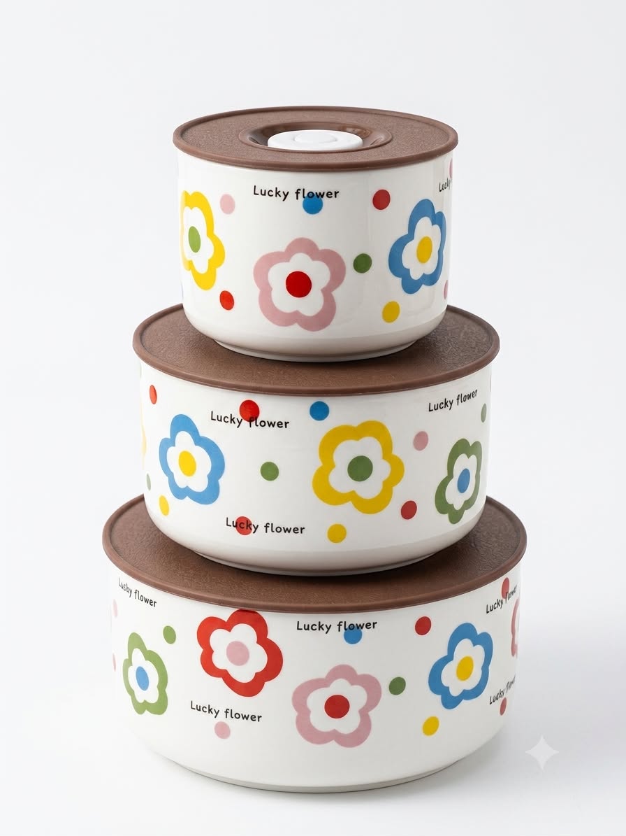 Porcelain Food Storage Set