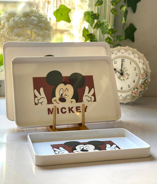 3-Piece Melamine Serving Tray Set