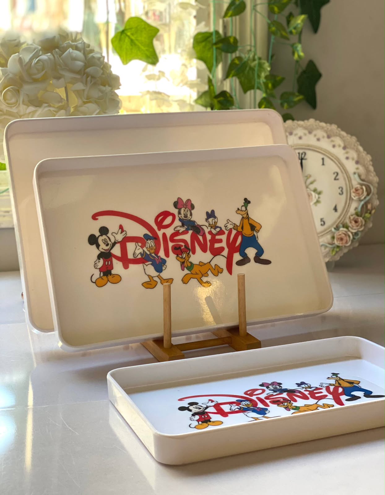 3-Piece Melamine Serving Tray Set