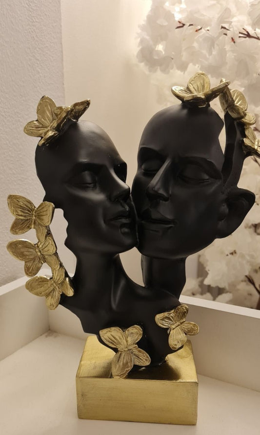 Dual-Face Decorative Statue