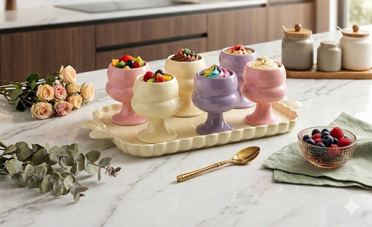 Jelly & Ice Cream Serving Set