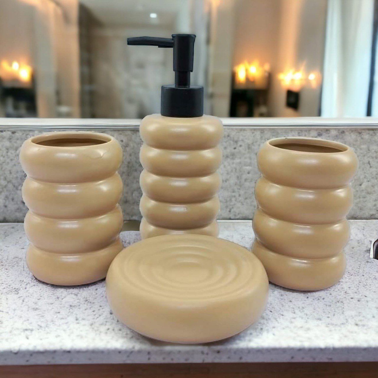 4-Piece Porcelain Bath Set
