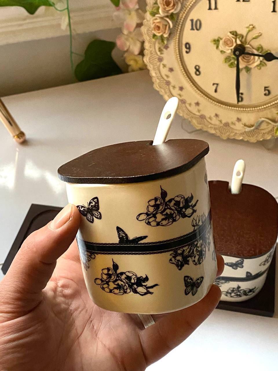 Porcelain Spice Jar Set