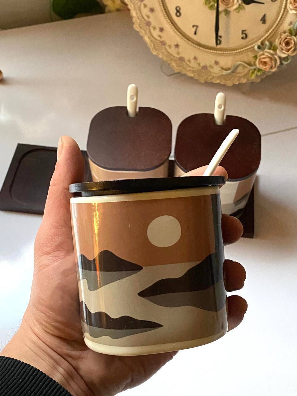 Porcelain Spice Jar Set