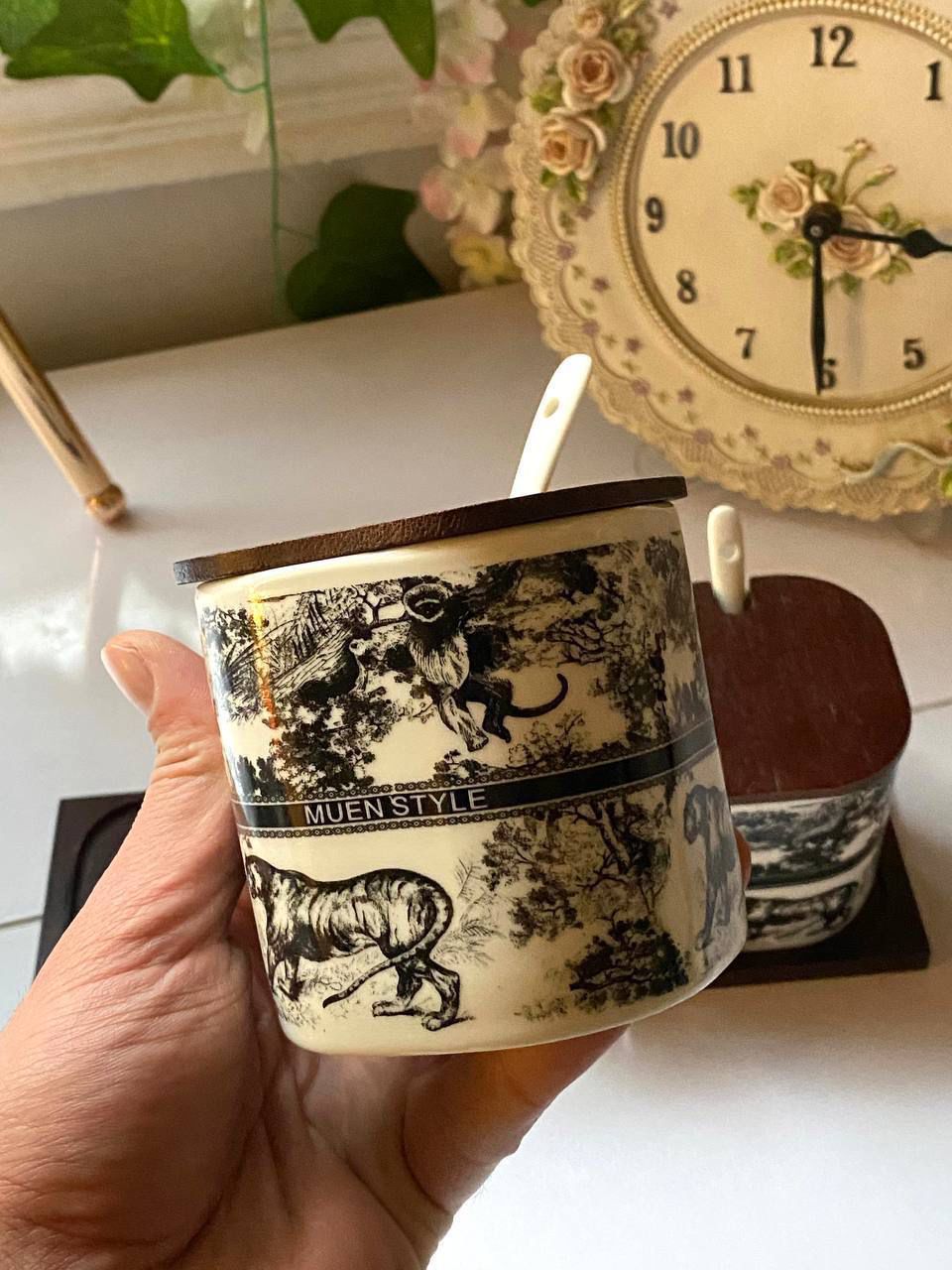 Porcelain Spice Jar Set