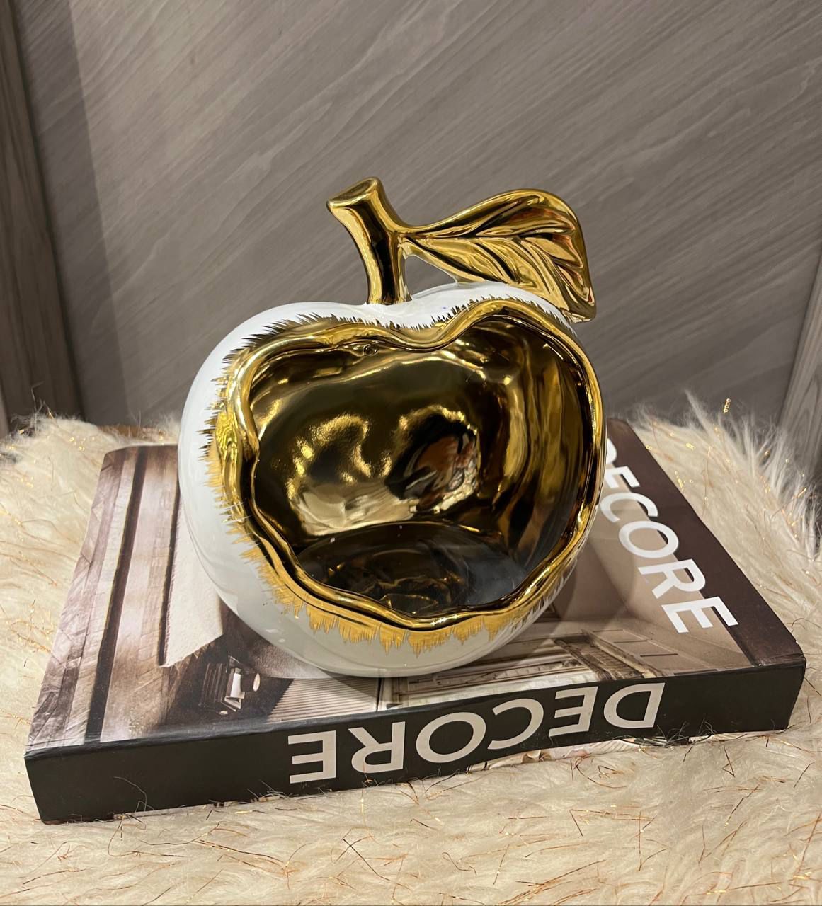 Apple Shape Porcelain Candy Jar