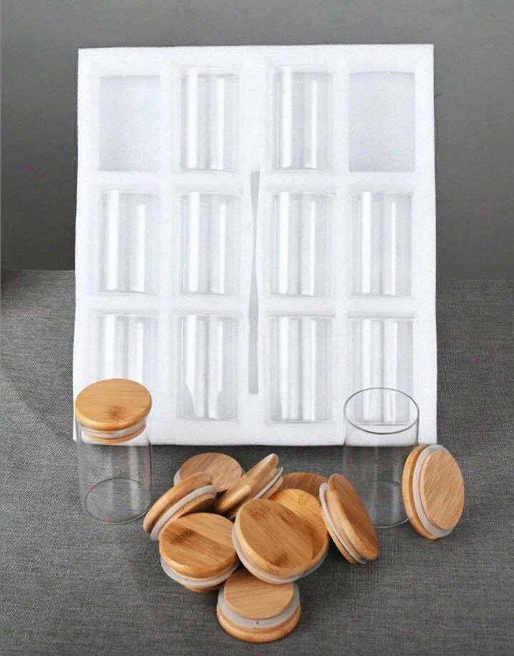 12-Piece Glass Storage Jar Set