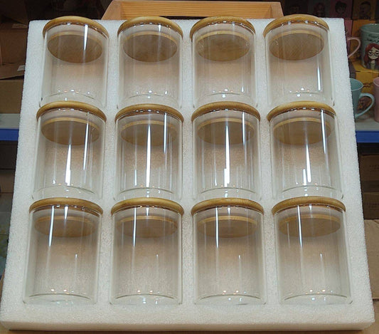 12-Piece Glass Storage Jar Set
