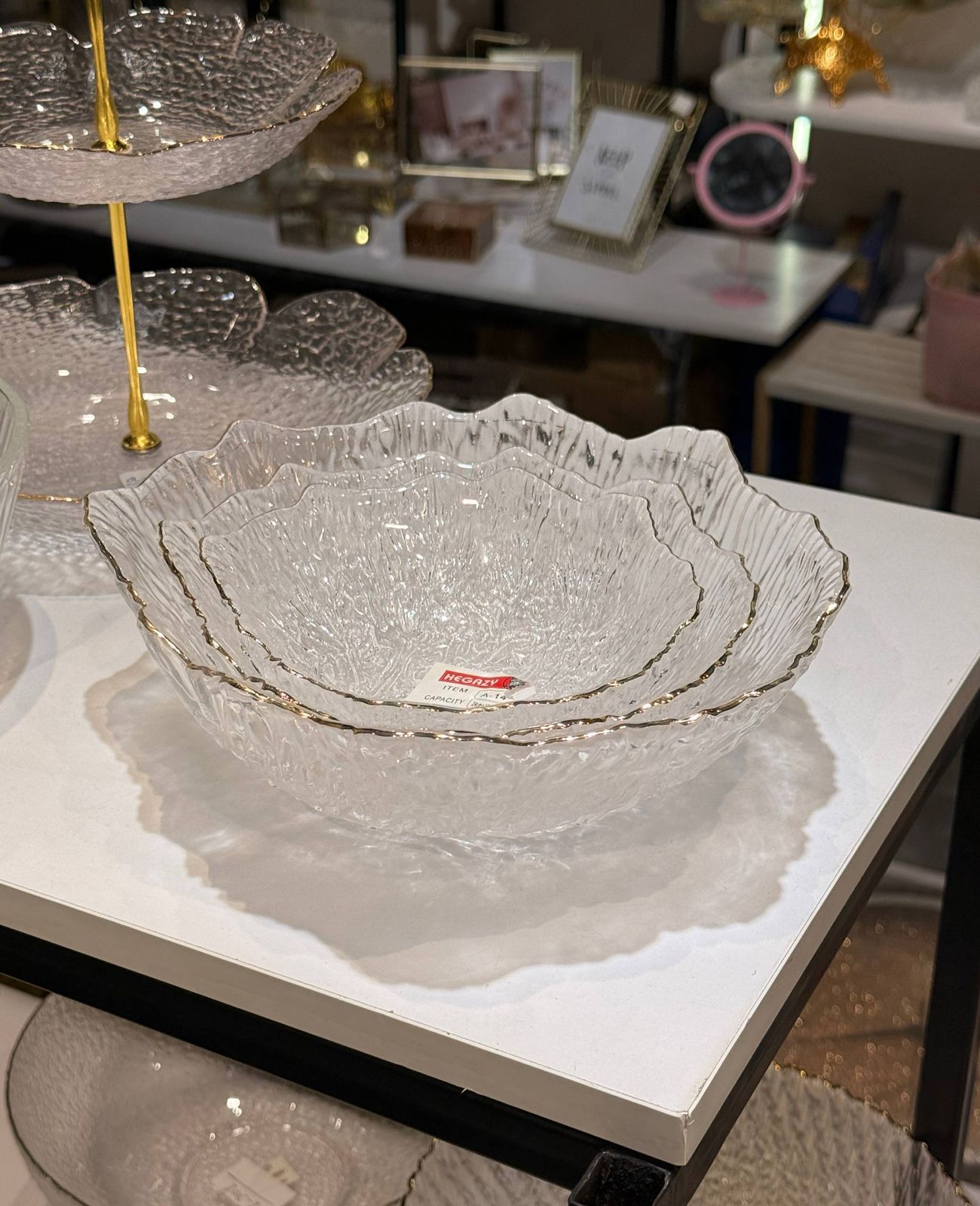 Tree-Shaped Glass Bowl Set