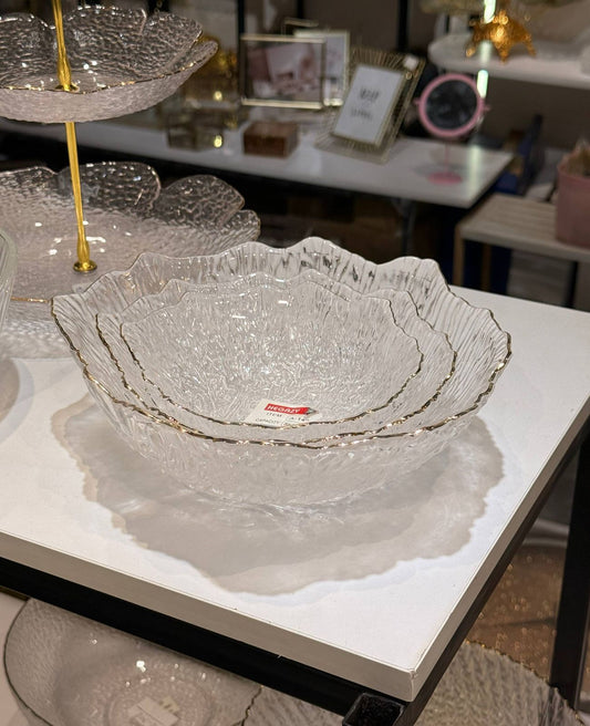 Tree-Shaped Glass Bowl Set