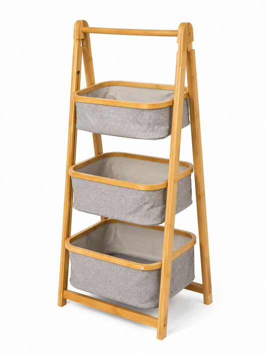 3-Tier Bamboo Storage Organizer