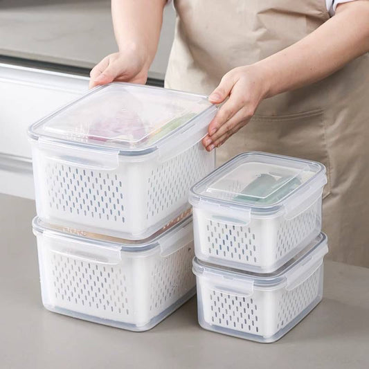 4-Piece Fridge Storage Container Set