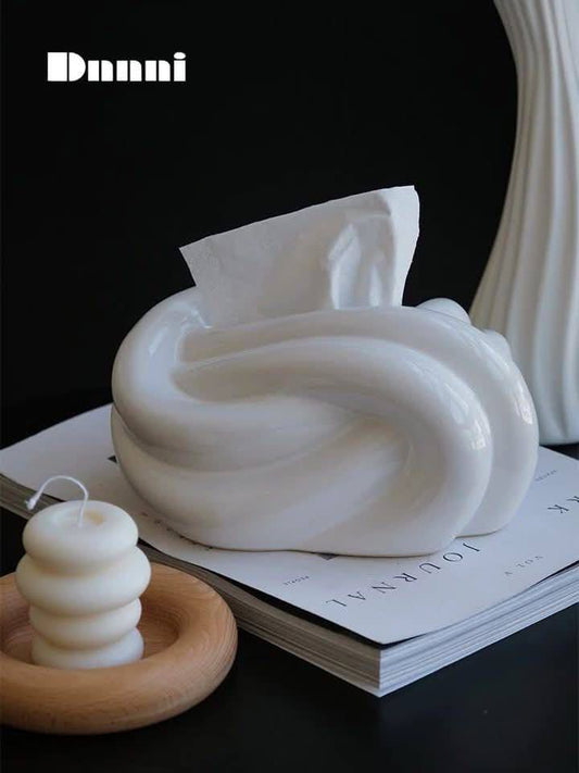 Porcelain Tissue Box Holder